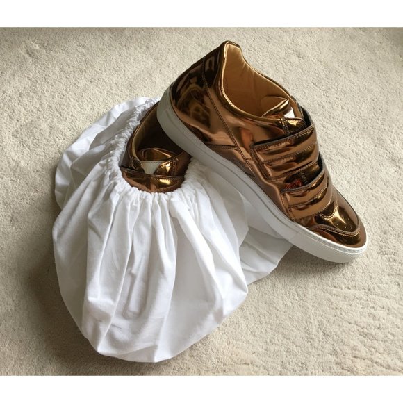 MAISON MARGIELA Mirrored Bronze Leather SNEAKERS - Picture 12 of 14